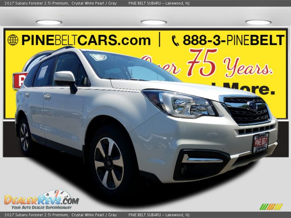 2017 Subaru Forester 2.5i Premium Crystal White Pearl / Gray Photo #1