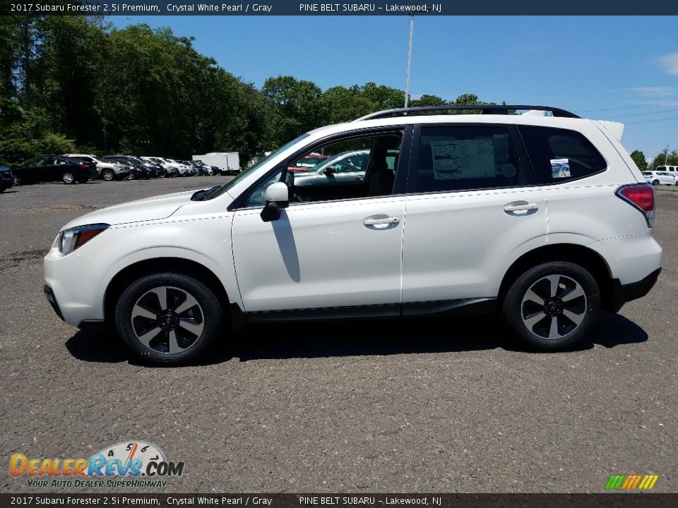2017 Subaru Forester 2.5i Premium Crystal White Pearl / Gray Photo #3