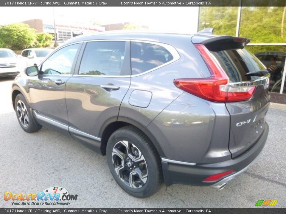 2017 Honda CR-V Touring AWD Gunmetal Metallic / Gray Photo #2