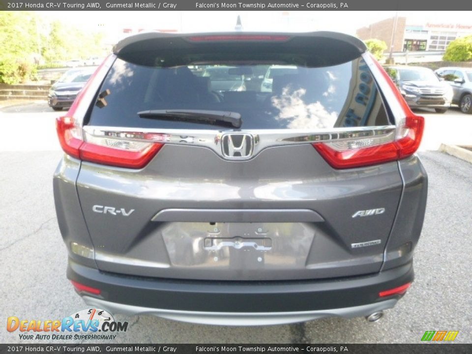 2017 Honda CR-V Touring AWD Gunmetal Metallic / Gray Photo #3
