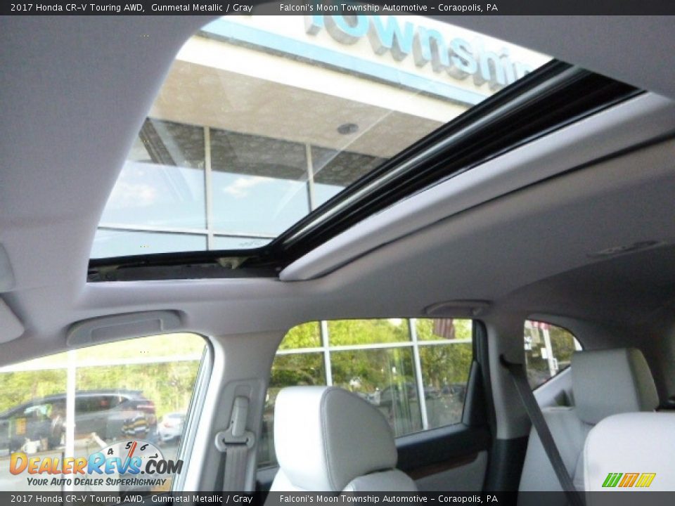 2017 Honda CR-V Touring AWD Gunmetal Metallic / Gray Photo #11