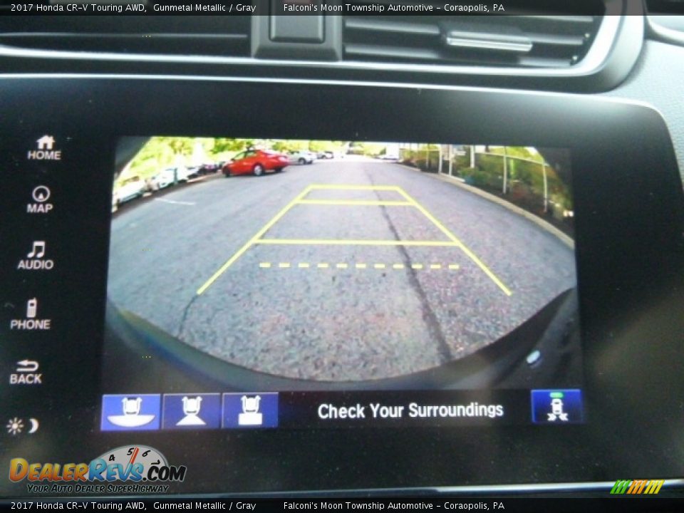 2017 Honda CR-V Touring AWD Gunmetal Metallic / Gray Photo #15