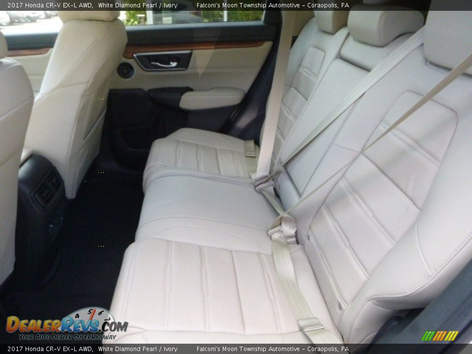 2017 Honda CR-V EX-L AWD White Diamond Pearl / Ivory Photo #9