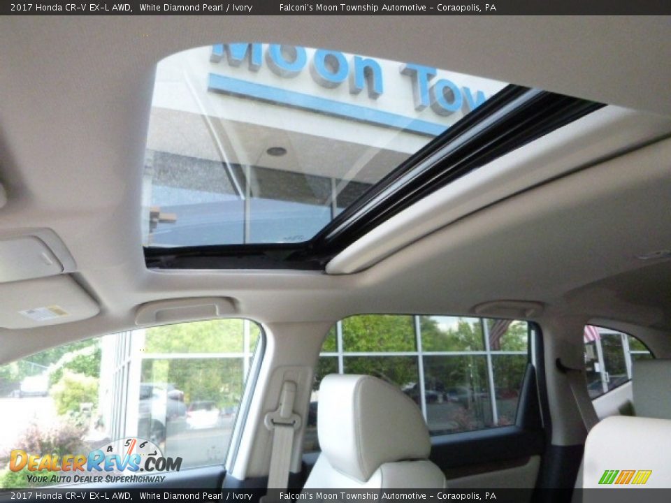 2017 Honda CR-V EX-L AWD White Diamond Pearl / Ivory Photo #11