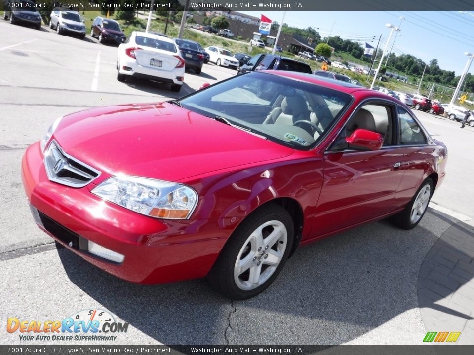 2001 Acura CL 3.2 Type S San Marino Red / Parchment Photo #6