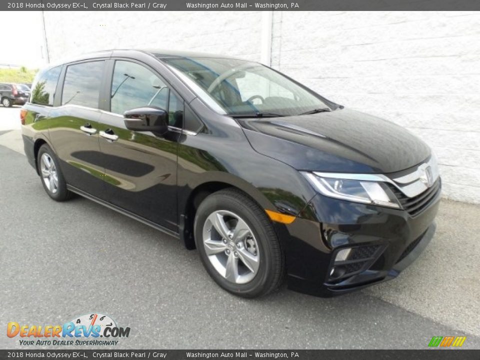 2018 Honda Odyssey EX-L Crystal Black Pearl / Gray Photo #1