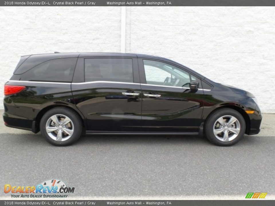 2018 Honda Odyssey EX-L Crystal Black Pearl / Gray Photo #2