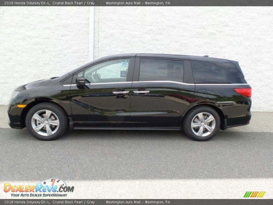 2018 Honda Odyssey EX-L Crystal Black Pearl / Gray Photo #6