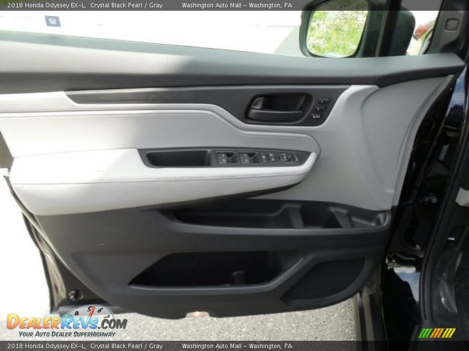 2018 Honda Odyssey EX-L Crystal Black Pearl / Gray Photo #8