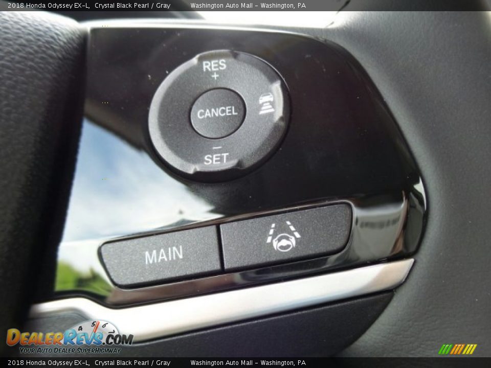 2018 Honda Odyssey EX-L Crystal Black Pearl / Gray Photo #22