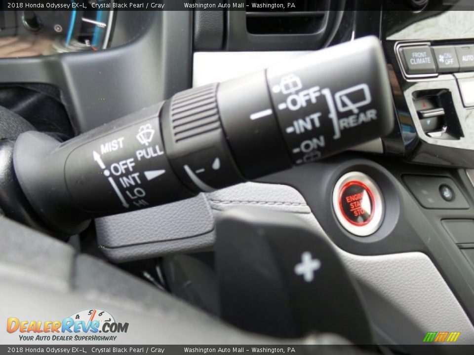 2018 Honda Odyssey EX-L Crystal Black Pearl / Gray Photo #23