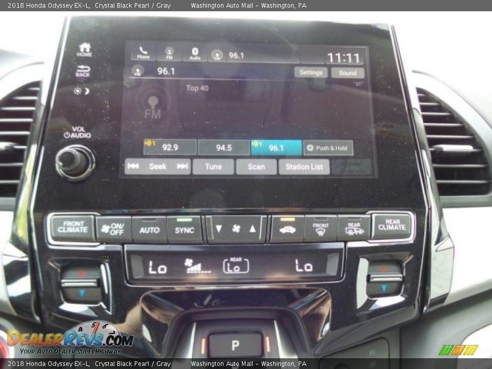 2018 Honda Odyssey EX-L Crystal Black Pearl / Gray Photo #24