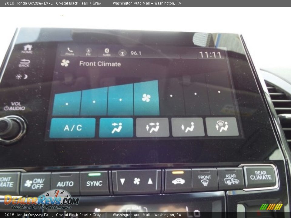 2018 Honda Odyssey EX-L Crystal Black Pearl / Gray Photo #25