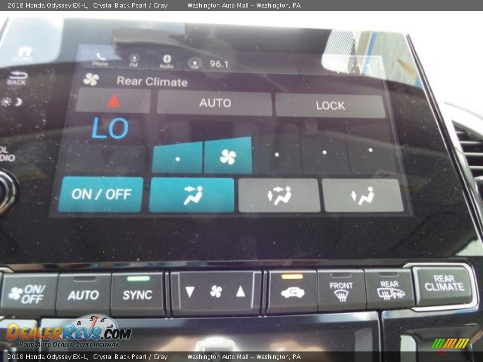 2018 Honda Odyssey EX-L Crystal Black Pearl / Gray Photo #26