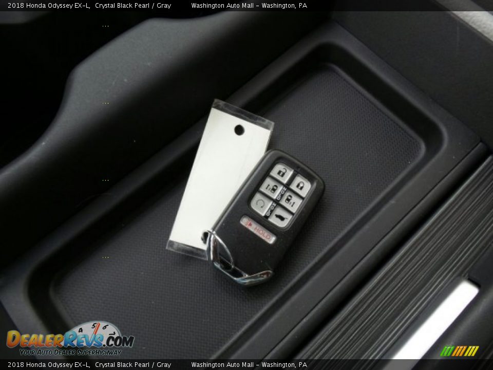 2018 Honda Odyssey EX-L Crystal Black Pearl / Gray Photo #28