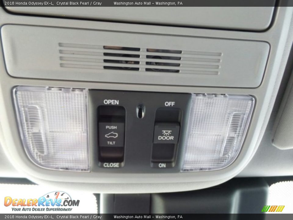 2018 Honda Odyssey EX-L Crystal Black Pearl / Gray Photo #29