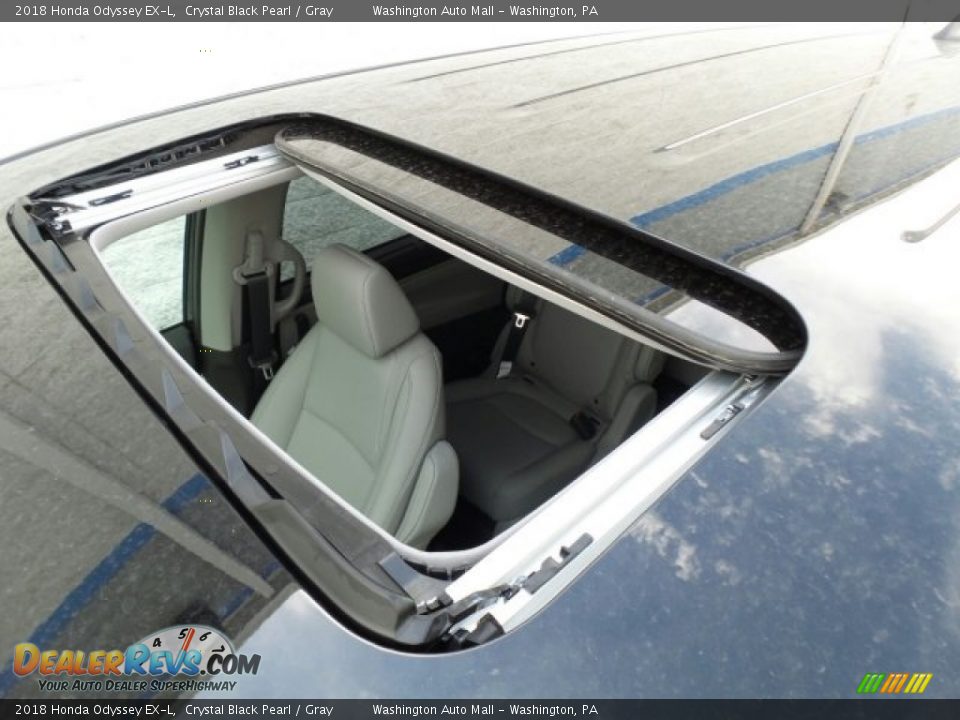 2018 Honda Odyssey EX-L Crystal Black Pearl / Gray Photo #30