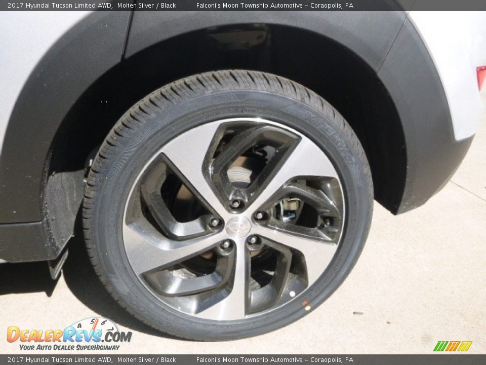 2017 Hyundai Tucson Limited AWD Molten Silver / Black Photo #7