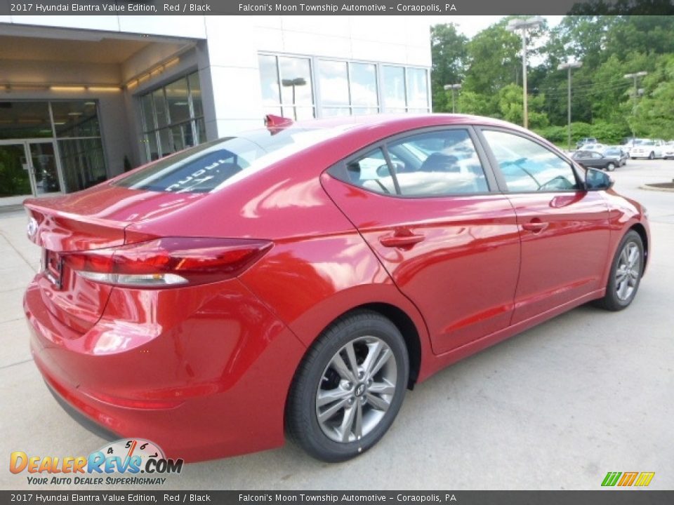 2017 Hyundai Elantra Value Edition Red / Black Photo #2