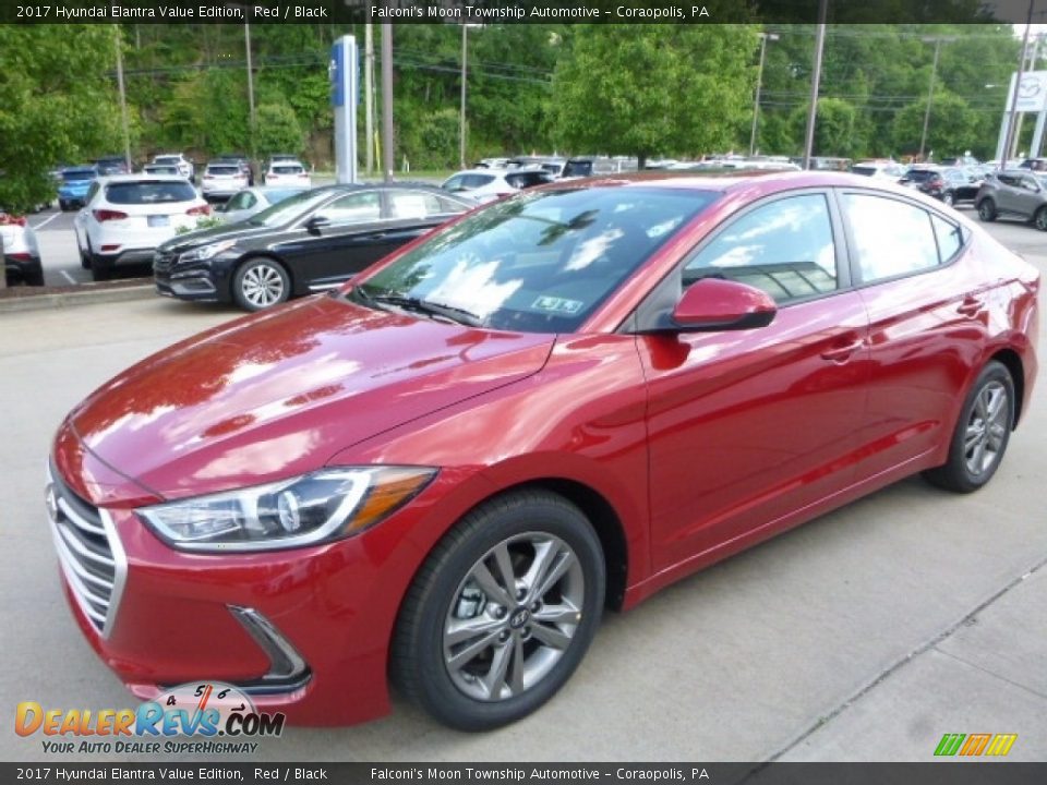 2017 Hyundai Elantra Value Edition Red / Black Photo #5