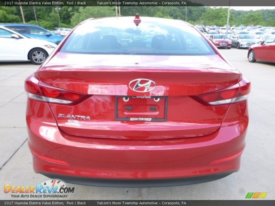 2017 Hyundai Elantra Value Edition Red / Black Photo #6