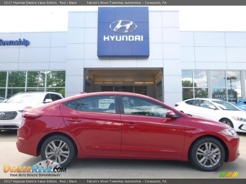 2017 Hyundai Elantra Value Edition Red / Black Photo #1