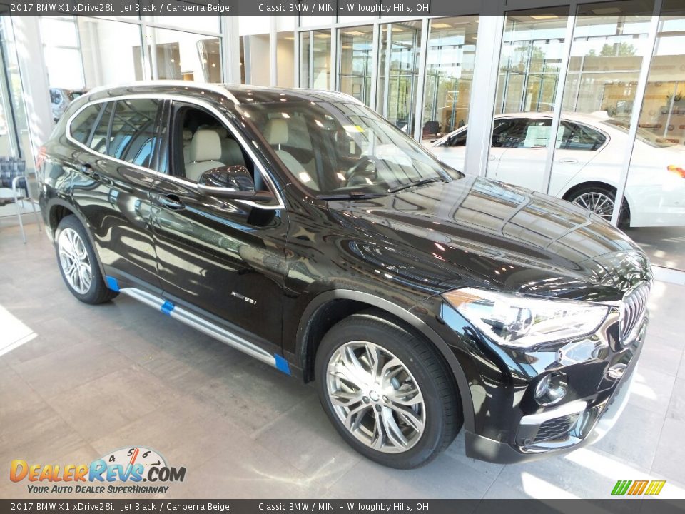 2017 BMW X1 xDrive28i Jet Black / Canberra Beige Photo #1