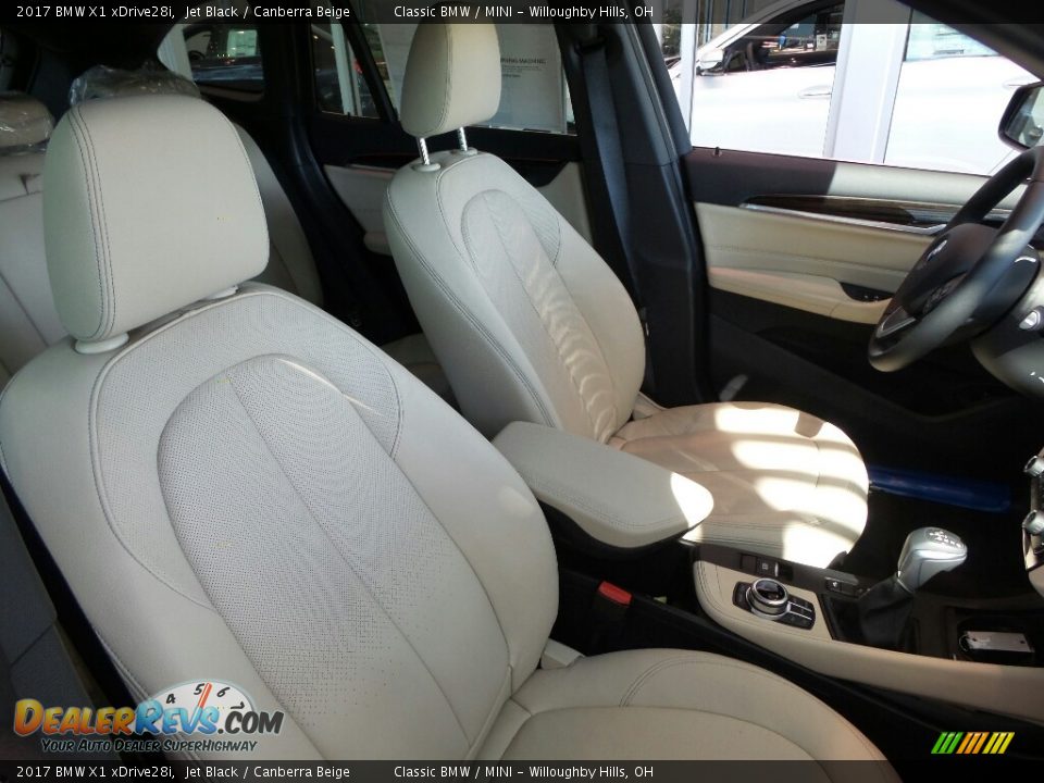 2017 BMW X1 xDrive28i Jet Black / Canberra Beige Photo #4