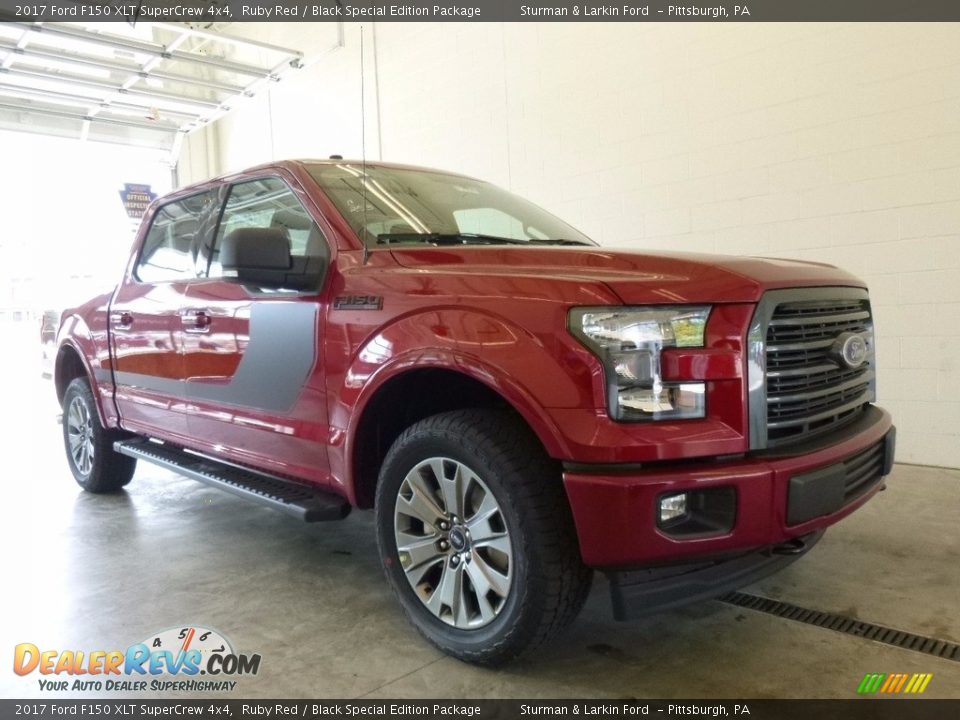 2017 Ford F150 XLT SuperCrew 4x4 Ruby Red / Black Special Edition Package Photo #1