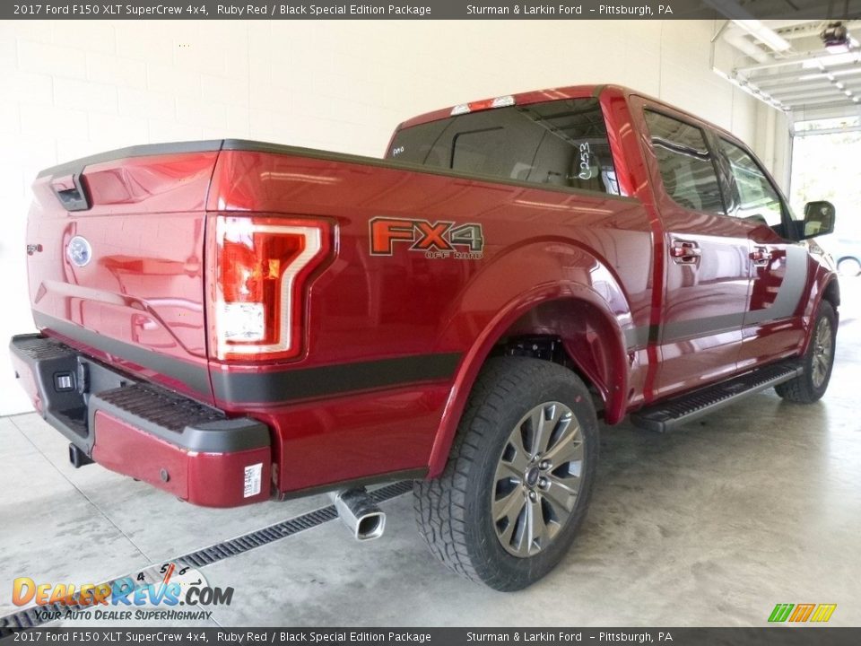 2017 Ford F150 XLT SuperCrew 4x4 Ruby Red / Black Special Edition Package Photo #2