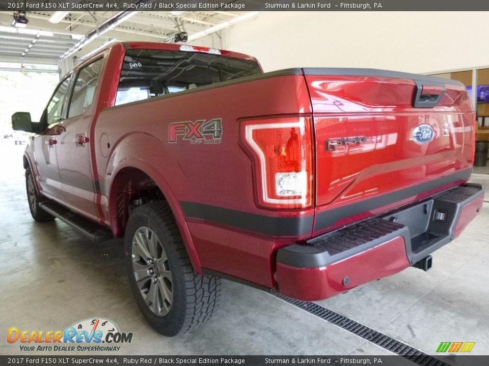 2017 Ford F150 XLT SuperCrew 4x4 Ruby Red / Black Special Edition Package Photo #3
