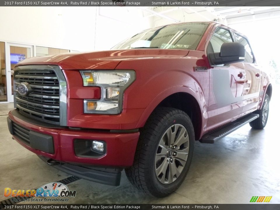 2017 Ford F150 XLT SuperCrew 4x4 Ruby Red / Black Special Edition Package Photo #4