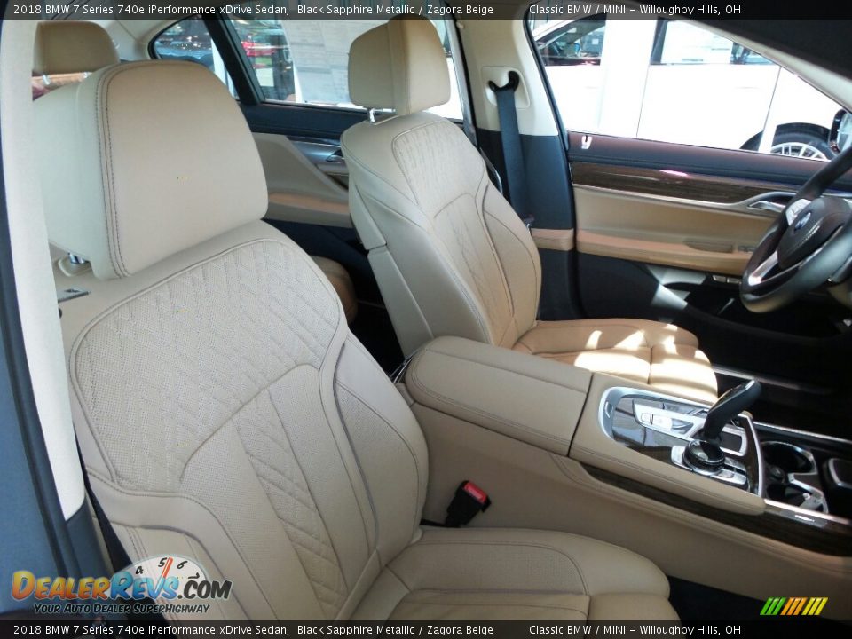 Zagora Beige Interior - 2018 BMW 7 Series 740e iPerformance xDrive Sedan Photo #4