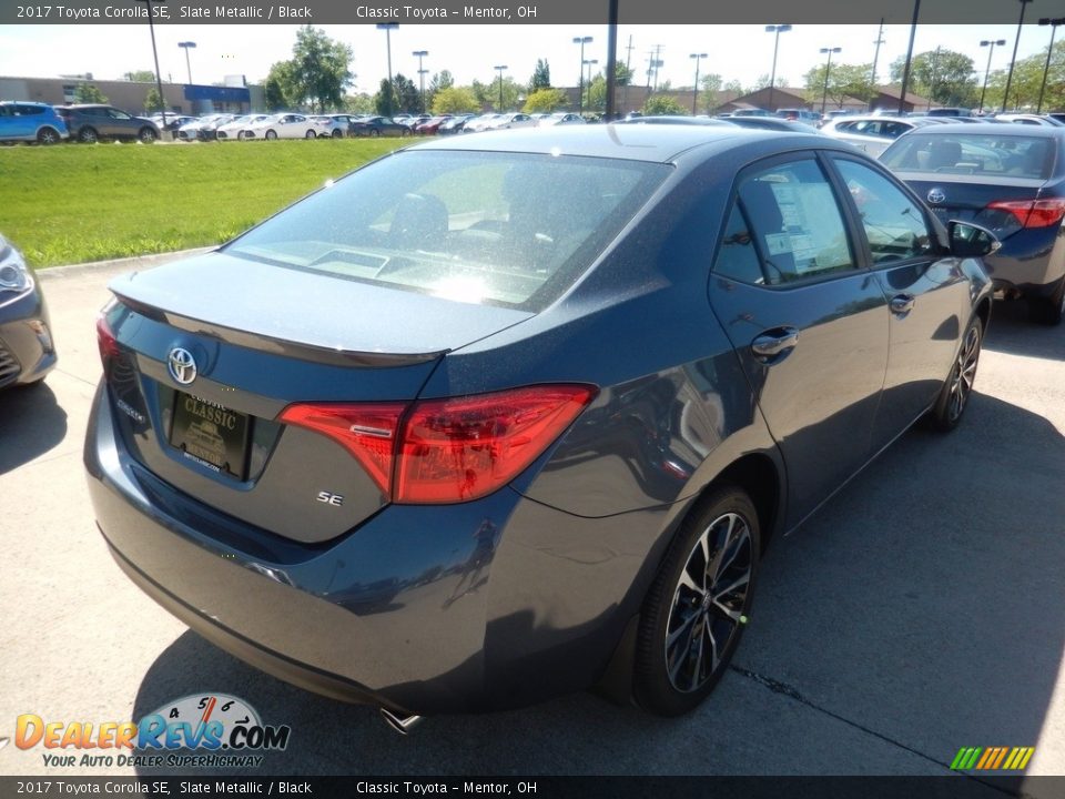 2017 Toyota Corolla SE Slate Metallic / Black Photo #2