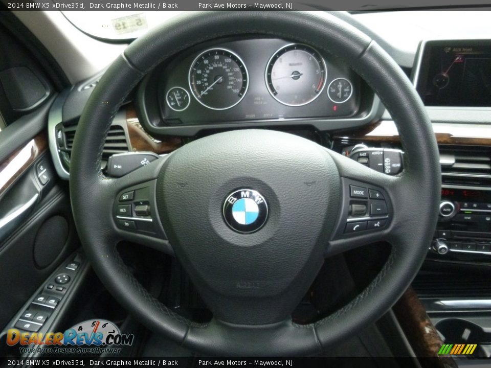 2014 BMW X5 xDrive35d Dark Graphite Metallic / Black Photo #31