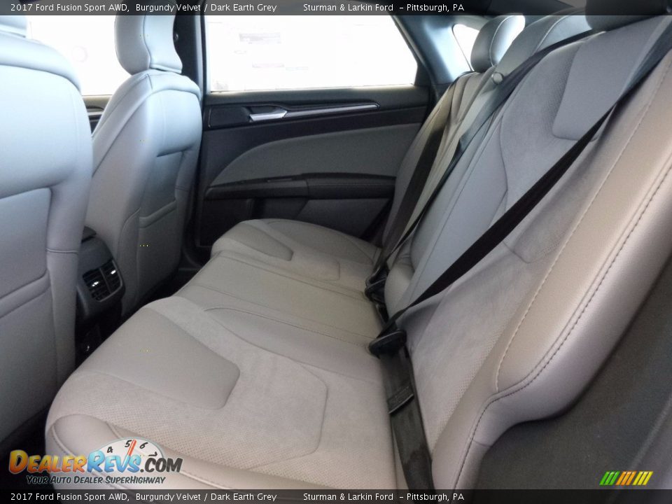 2017 Ford Fusion Sport AWD Burgundy Velvet / Dark Earth Grey Photo #8