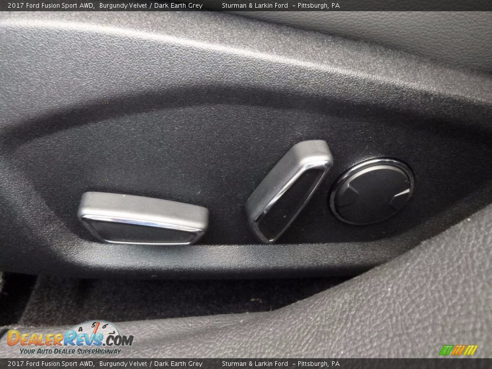 2017 Ford Fusion Sport AWD Burgundy Velvet / Dark Earth Grey Photo #12
