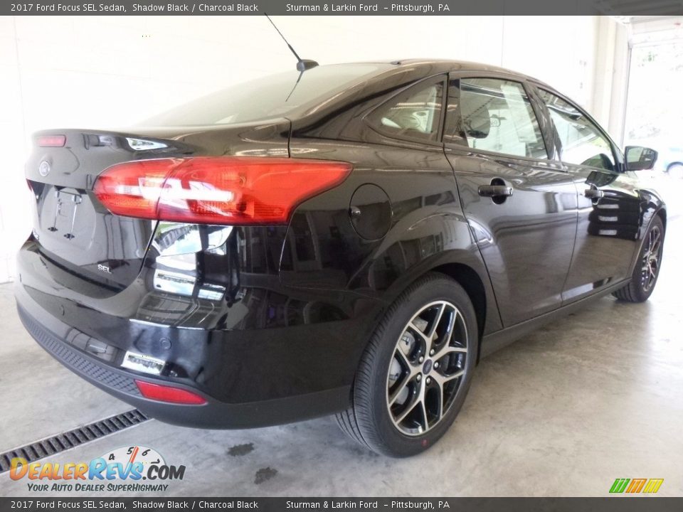 2017 Ford Focus SEL Sedan Shadow Black / Charcoal Black Photo #2