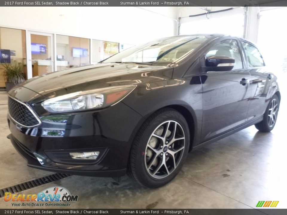2017 Ford Focus SEL Sedan Shadow Black / Charcoal Black Photo #6