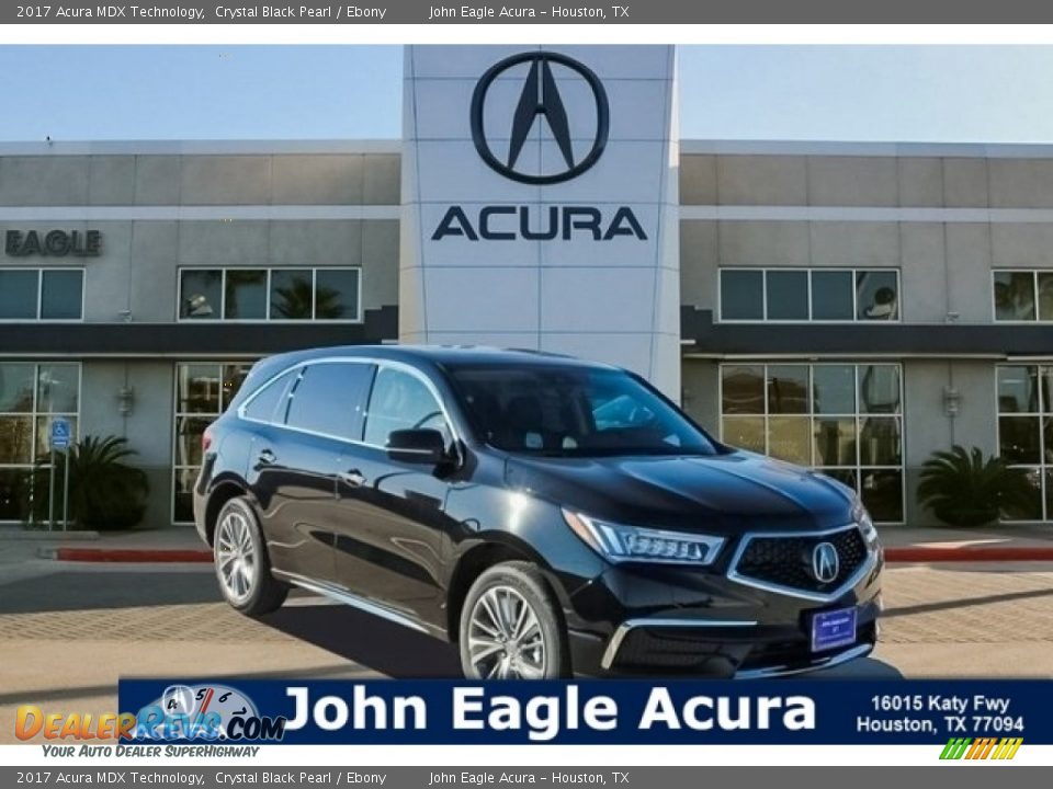 2017 Acura MDX Technology Crystal Black Pearl / Ebony Photo #1