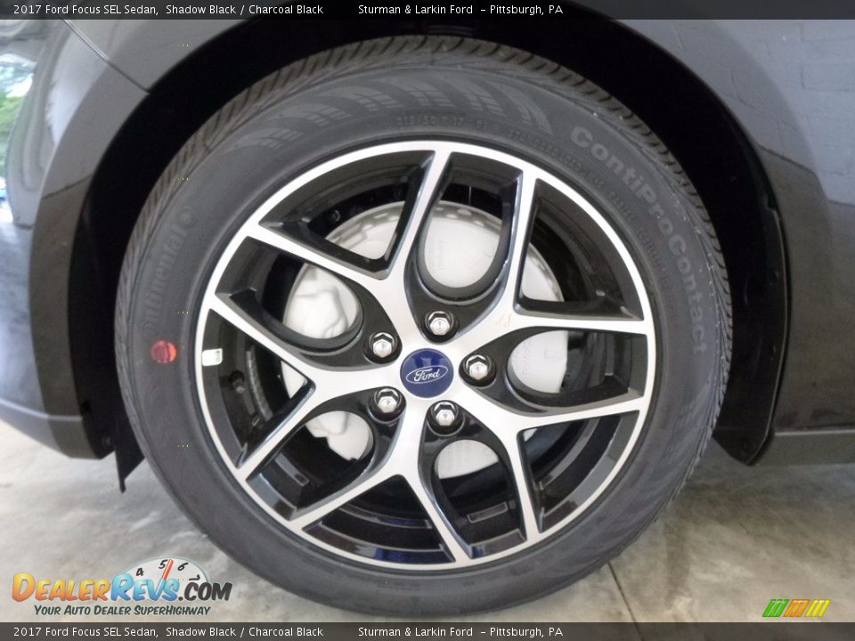 2017 Ford Focus SEL Sedan Shadow Black / Charcoal Black Photo #7