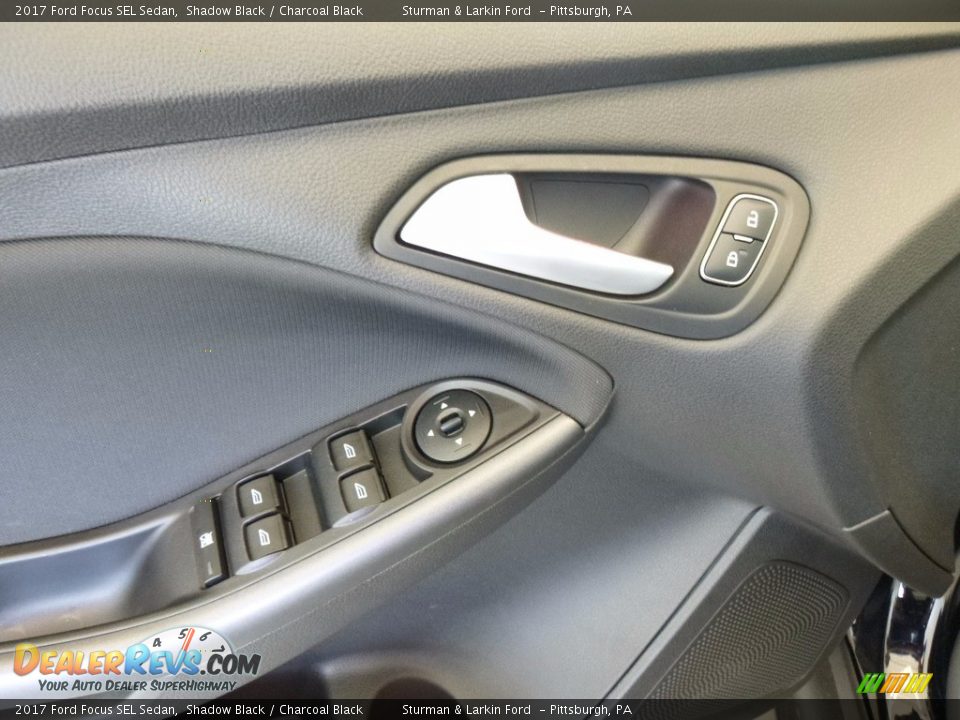 2017 Ford Focus SEL Sedan Shadow Black / Charcoal Black Photo #11