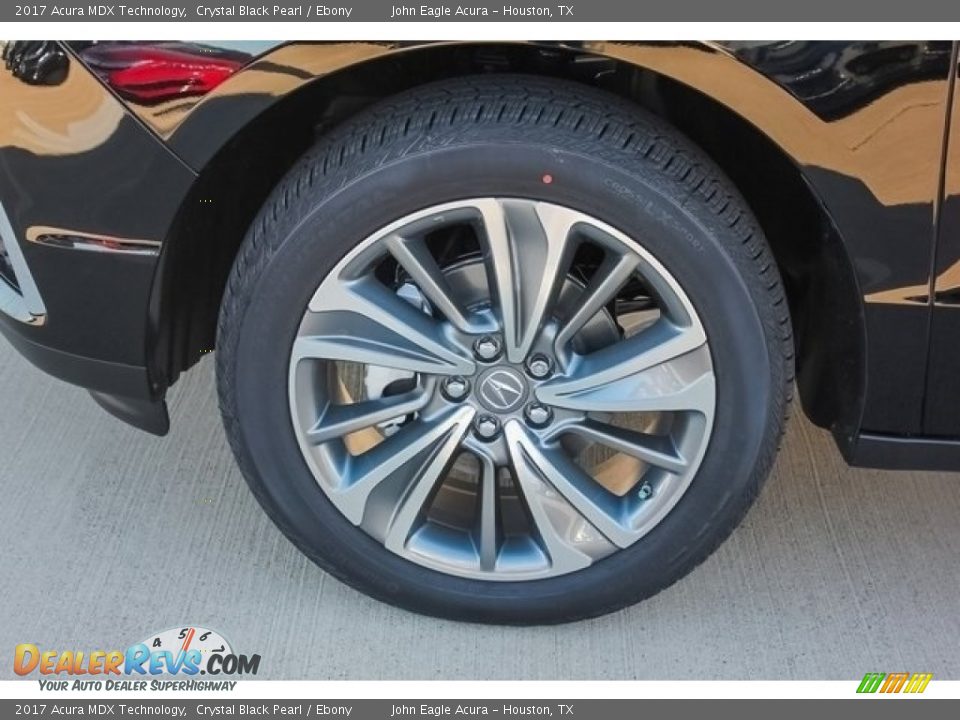 2017 Acura MDX Technology Crystal Black Pearl / Ebony Photo #14