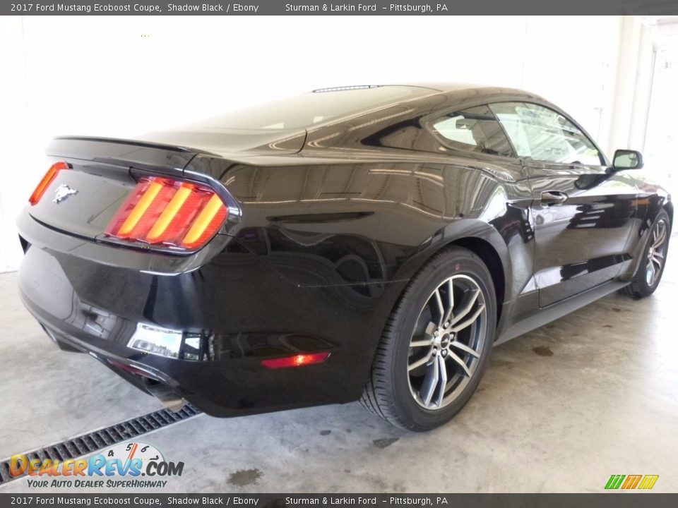 2017 Ford Mustang Ecoboost Coupe Shadow Black / Ebony Photo #2