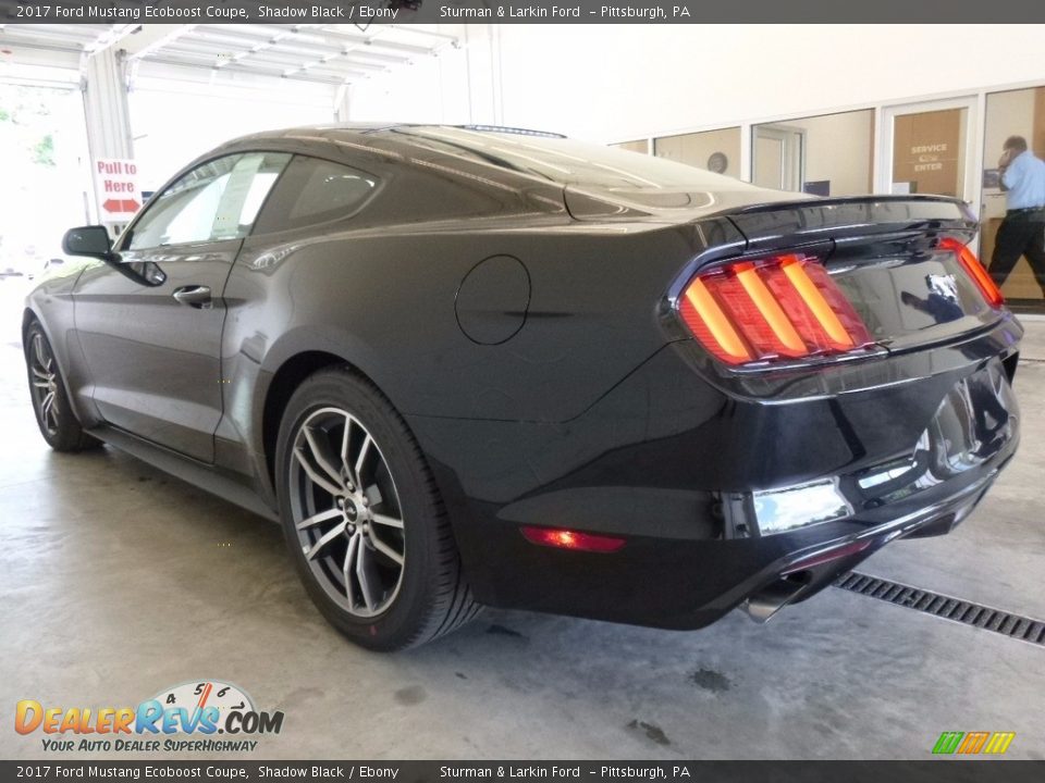2017 Ford Mustang Ecoboost Coupe Shadow Black / Ebony Photo #3