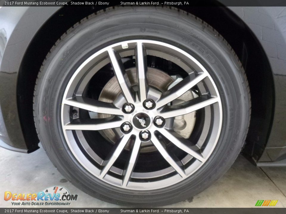 2017 Ford Mustang Ecoboost Coupe Shadow Black / Ebony Photo #5