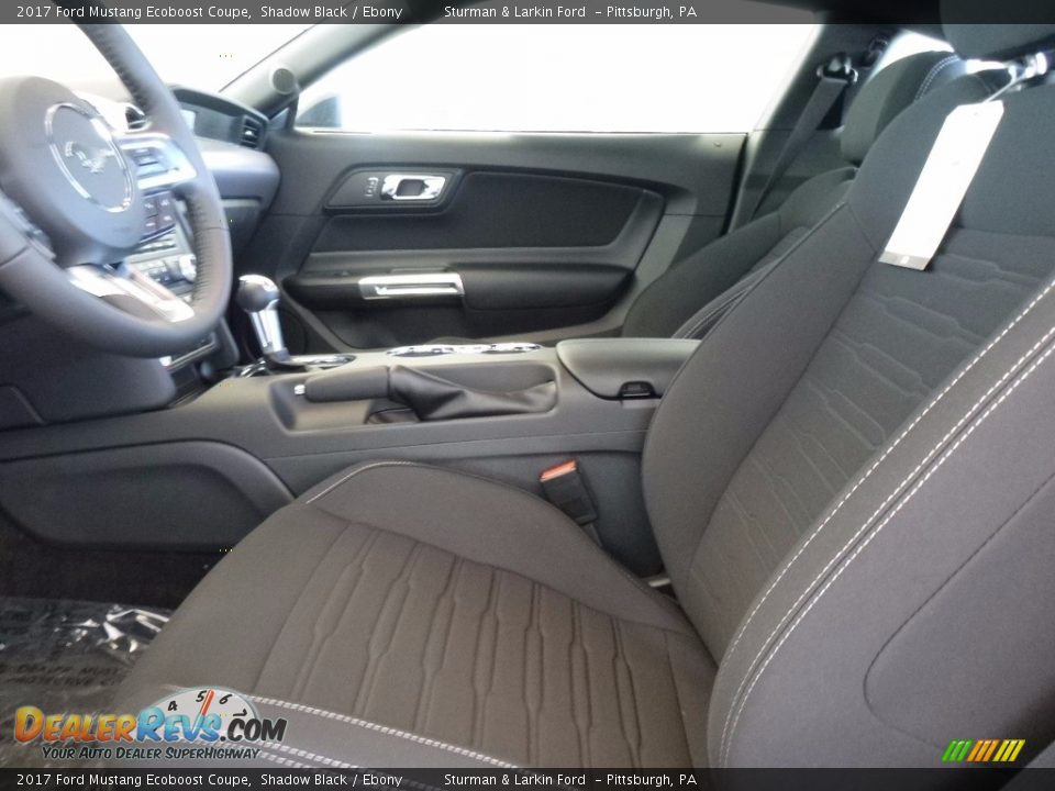 2017 Ford Mustang Ecoboost Coupe Shadow Black / Ebony Photo #6