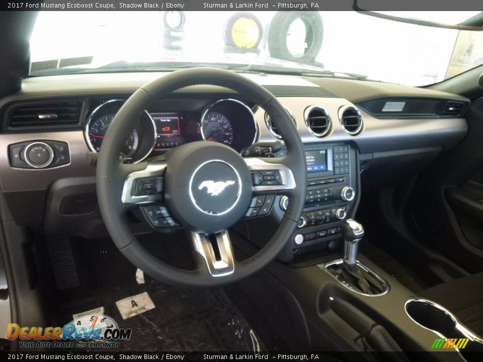 2017 Ford Mustang Ecoboost Coupe Shadow Black / Ebony Photo #8