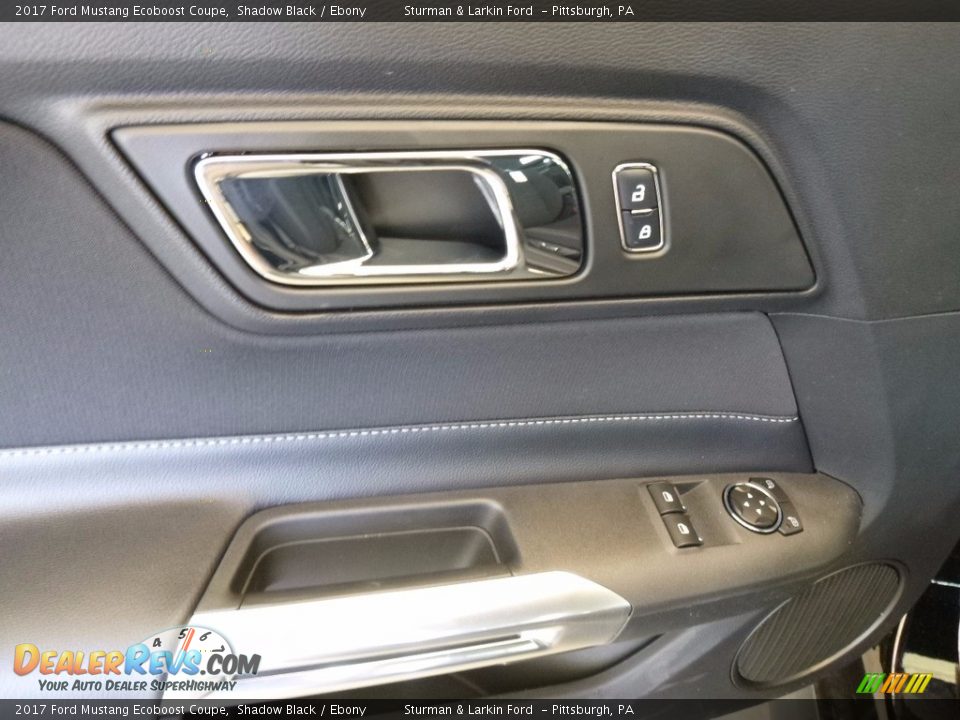 2017 Ford Mustang Ecoboost Coupe Shadow Black / Ebony Photo #10