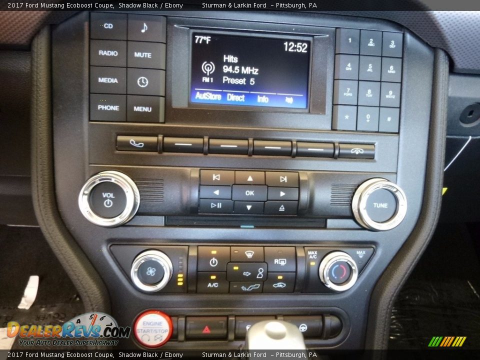 2017 Ford Mustang Ecoboost Coupe Shadow Black / Ebony Photo #15